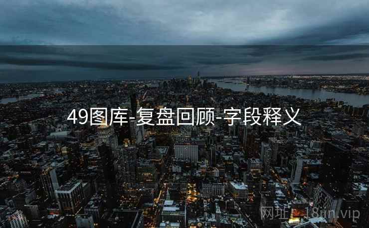 49图库-复盘回顾-字段释义 49图库-复盘回顾-字段释义